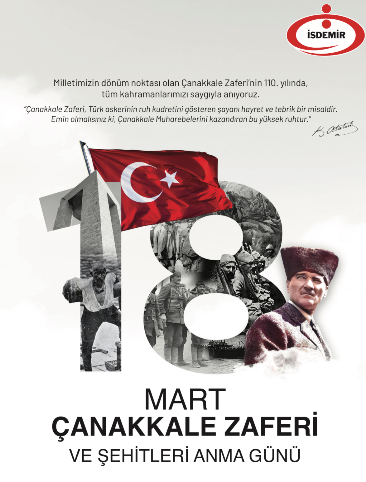 “18 MART ŞEHİTLERİ ANMA GÜNÜ VE ÇANAKKALE ZAFERİ KUTLAMASI