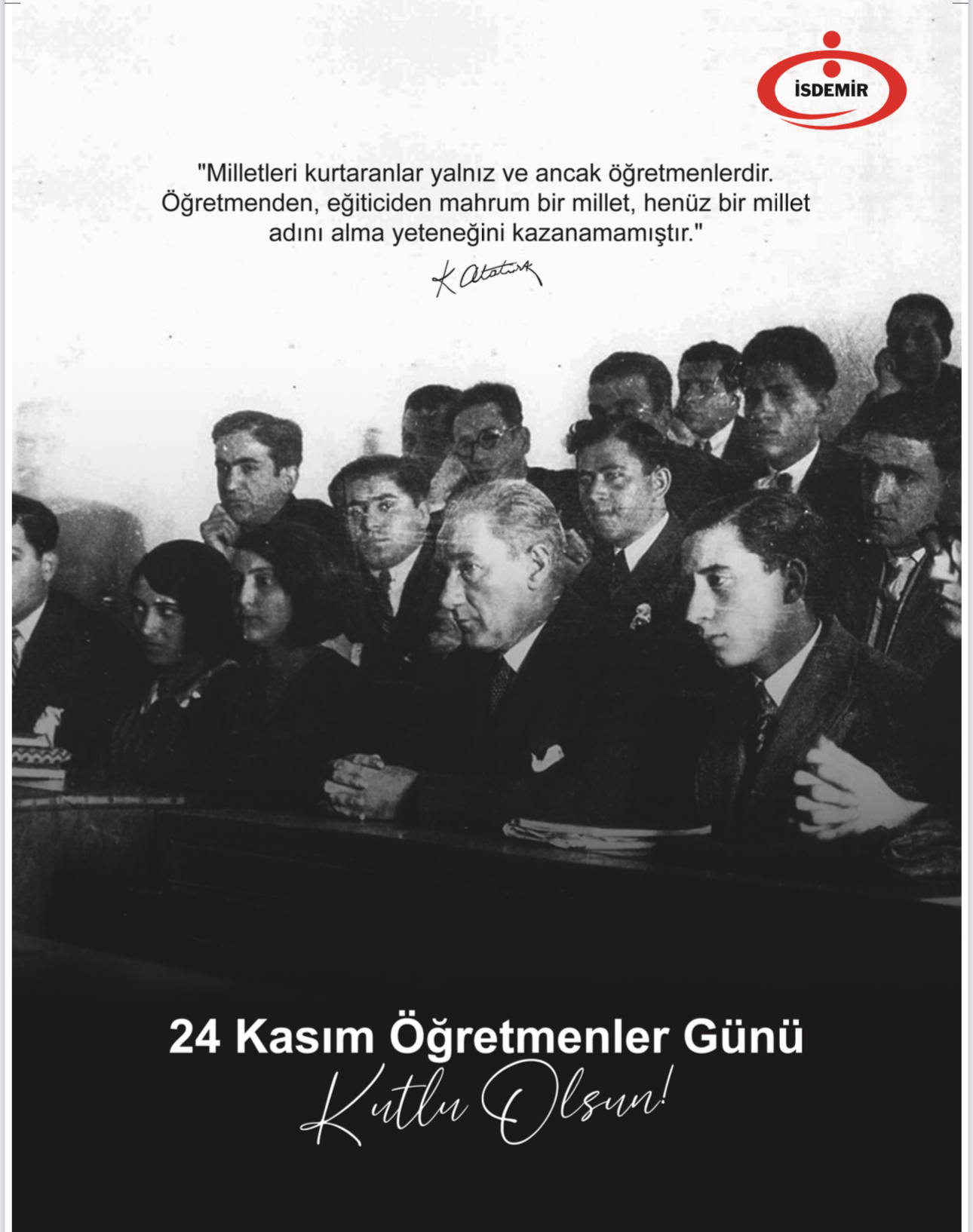 İSDEMİR A.Ş’DEN ÖĞRETMENLER GÜNÜ KUTLAMASI