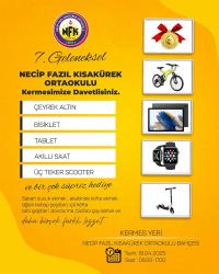 GELENEKSELLEŞEN N.F.K ORTAOKULU KERMESİ 18 NİSAN’DA!